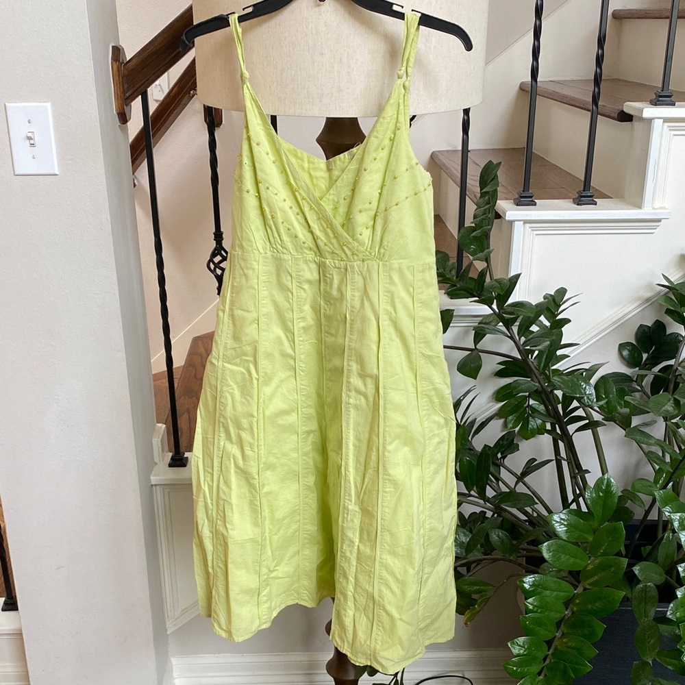 Lime Yellow Sleeveless Dress